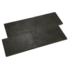 Terrassenplatte Travertin Antik Grau nass