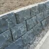 Trockenmauersteine schwarz Basalt 11