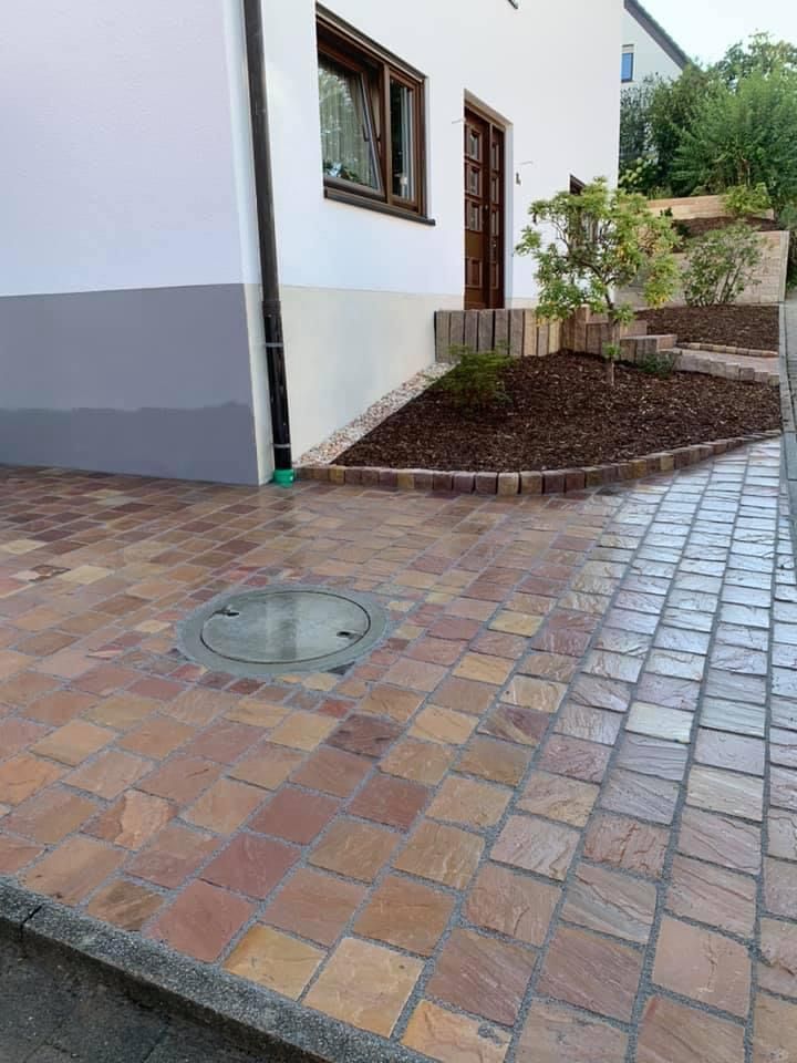 Pflasterstein Sandstein India Braun kaufen bei HETA