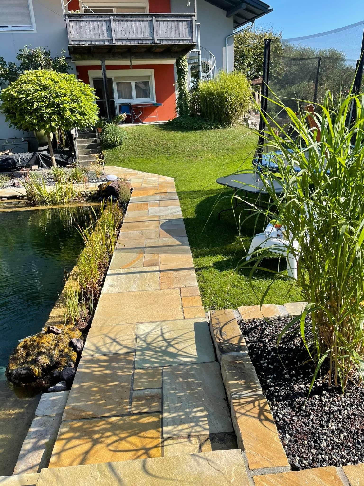Terrassenplatten Sandstein India Gelb kaufen bei HETA