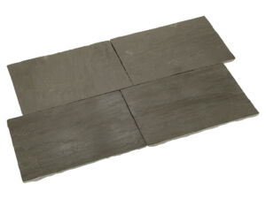 Terrassenplatte Indian grey nass